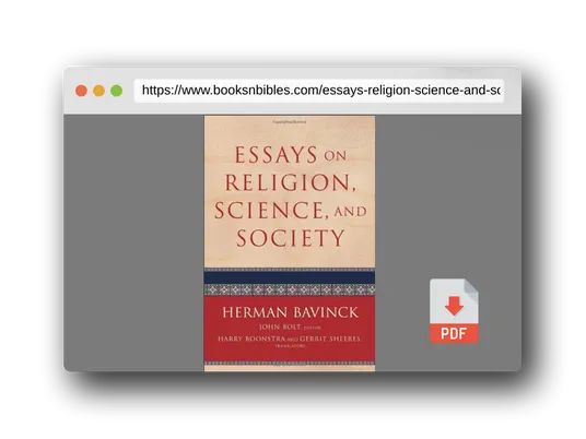 PDF Preview of the book Essays on Religion, Science, and Society
