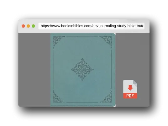 PDF Preview of the book ESV Journaling Study Bible (TruTone over Board, Paris Sky, Fleur-de-lis Design)
