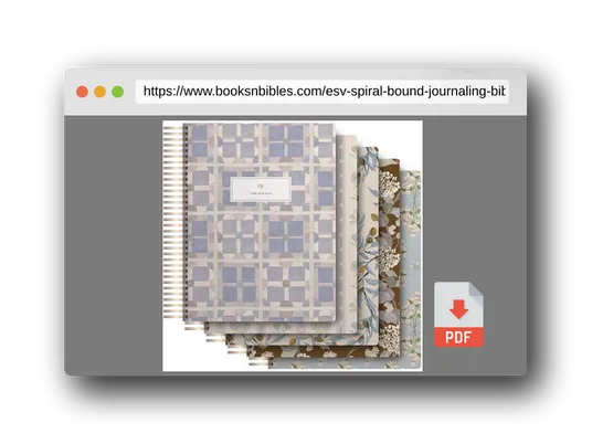 PDF Preview of the book ESV Spiral-Bound Journaling Bible, Five-Volume Set (Hardcover, Cover Artwork by Lulie Wallace)