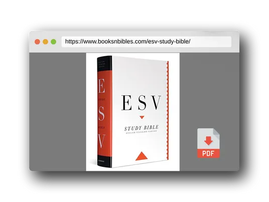 PDF Preview of the book ESV Study Bible