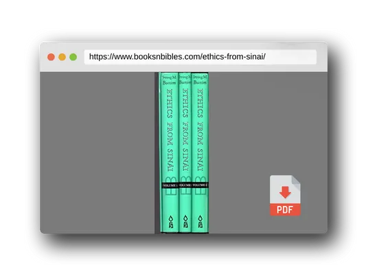 PDF Preview of the book Ethics from Sinai
