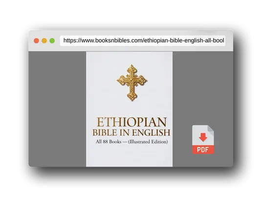 PDF Preview of the book Ethiopian Bible in English: All 88 Books Including Meqabyan, Enoch, Jubilees and Apocrypha