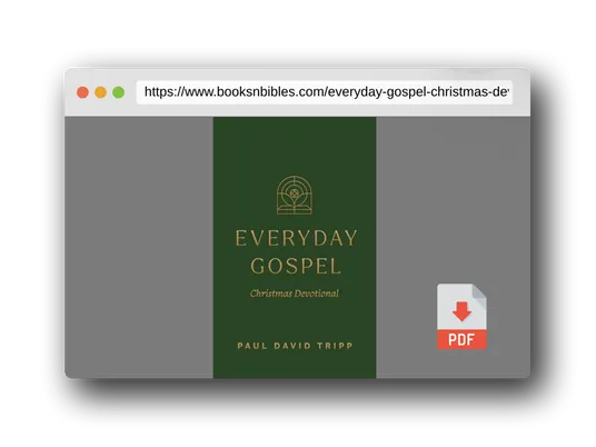 PDF Preview of the book Everyday Gospel Christmas Devotional