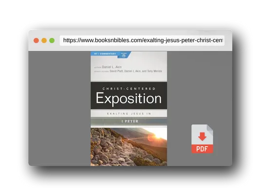 PDF Preview of the book Exalting Jesus in 1 Peter (Christ-Centered Exposition Commentary)