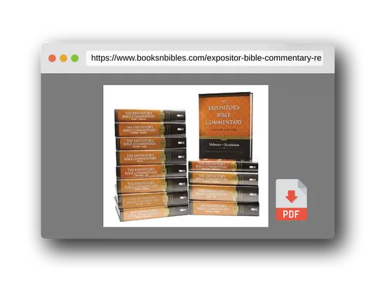 PDF Preview of the book Expositor's Bible Commentary---Revised: 13-Volume Complete Set (Expositor's Bible Commentary, The)