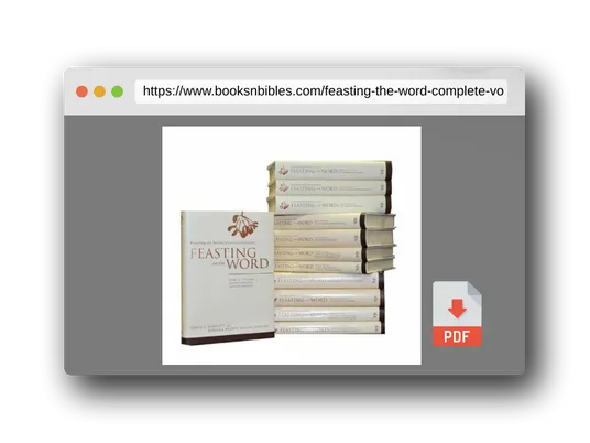 PDF Preview of the book Feasting on the Word, Complete 12-Volume Set