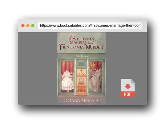 PDF Preview of the book First Comes Marriage...Then Comes Murder: A Women of Wynton's Mystery