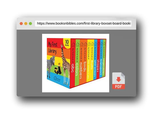 PDF Preview of the book My First Library : Boxset of 10 Board Books for Kids