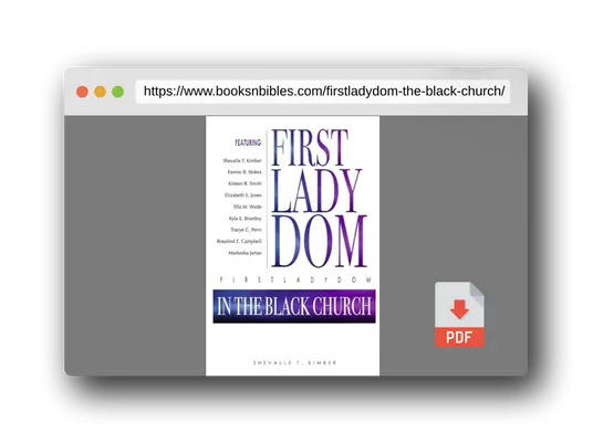 PDF Preview of the book FirstLadyDom In The Black Church