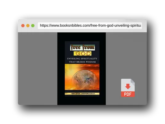 PDF Preview of the book free from GOD: Unveiling Spirituality That Breeds Wisdom