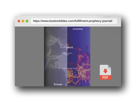 PDF Preview of the book Fulfillment: prophecy journal