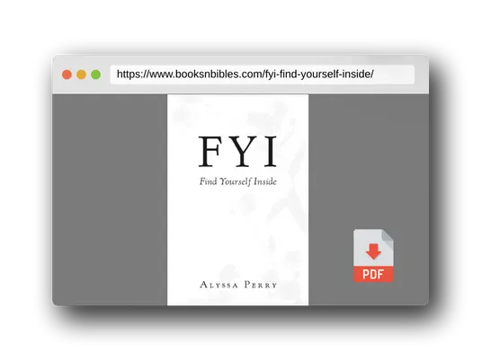 PDF Preview of the book FYI: Find Yourself Inside