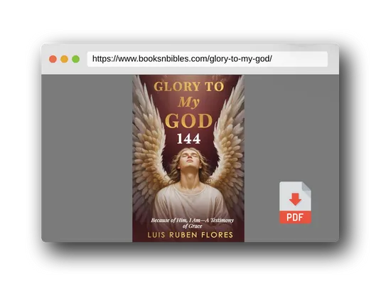 PDF Preview of the book Glory to My God