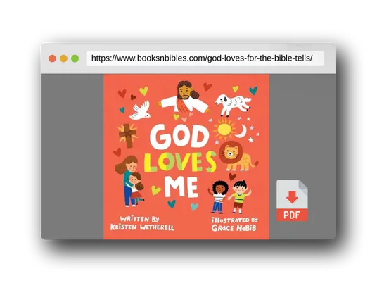 PDF Preview of the book God Loves Me (For the Bible Tells Me So)