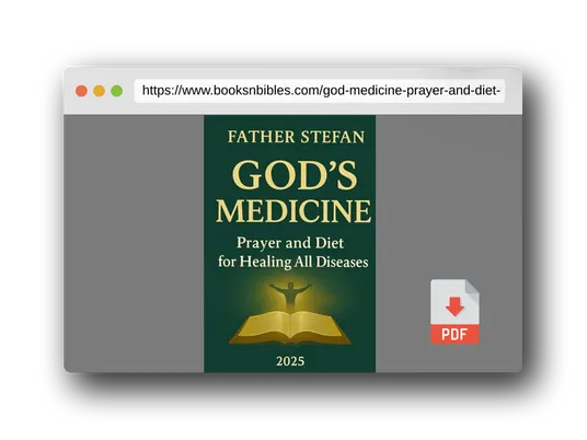 PDF Preview of the book GOD’S MEDICINE – Prayer and Diet for Healing All Diseases