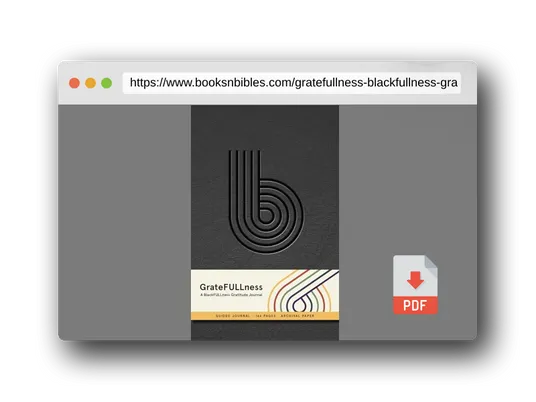PDF Preview of the book GrateFULLness: A BlackFULLness Gratitude Journal