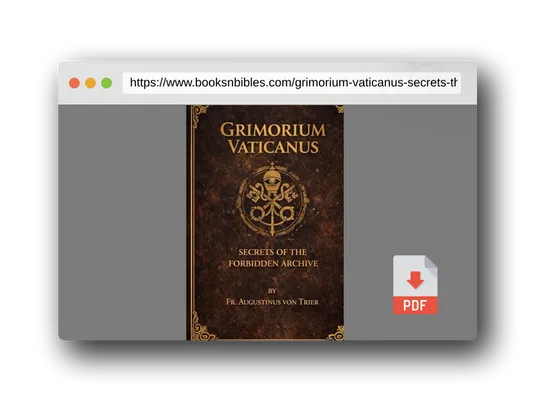 PDF Preview of the book GRIMORIUM VATICANUS: Secrets of the Forbidden Archive