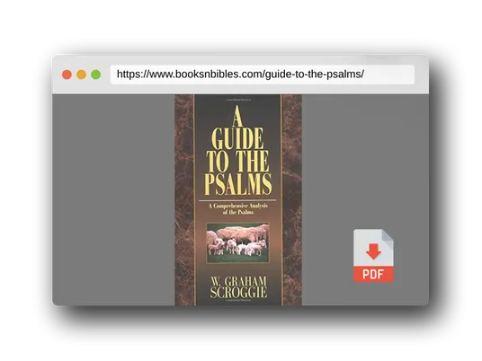 PDF Preview of the book A Guide to the Psalms