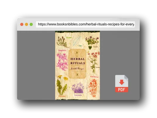 PDF Preview of the book Herbal Rituals: Recipes for Everyday Living