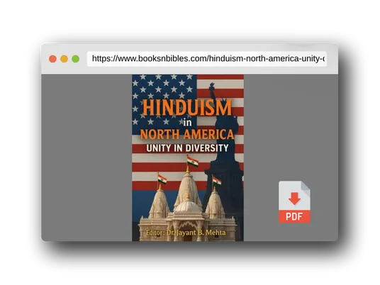 PDF Preview of the book Hinduism In North America: Unity in Diversity