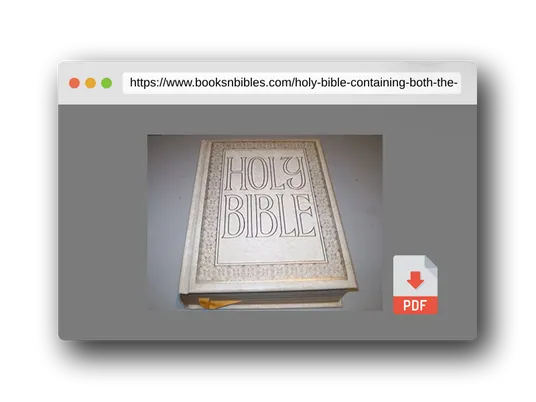 PDF Preview of the book Holy Bible - Containing Both the Old and the New Testaments - Red Letter Edition (King James Version) New Clarified Reference Bible