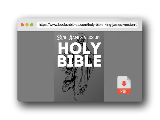 PDF Preview of the book Holy Bible King James Version: 1611 Original Edition Large Print