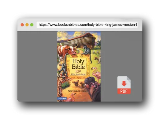 PDF Preview of the book Holy Bible: King James Version - Kids' Study Bible