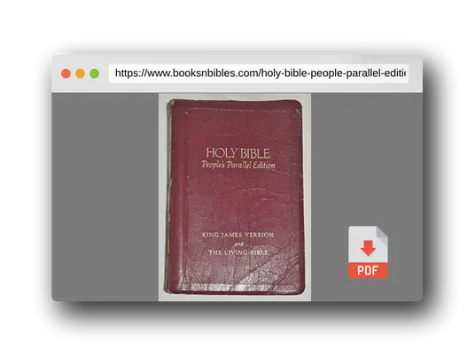 PDF Preview of the book Holy Bible: People's Parallel Edition, King James Version and the Living Bible