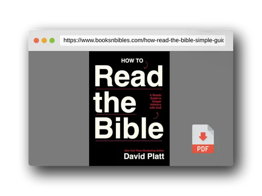 PDF Preview of the book How to Read the Bible: A Simple Guide to Deeper Intimacy with God