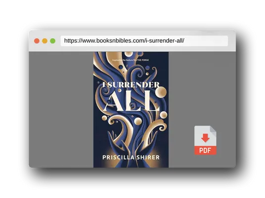 PDF Preview of the book I Surrender All