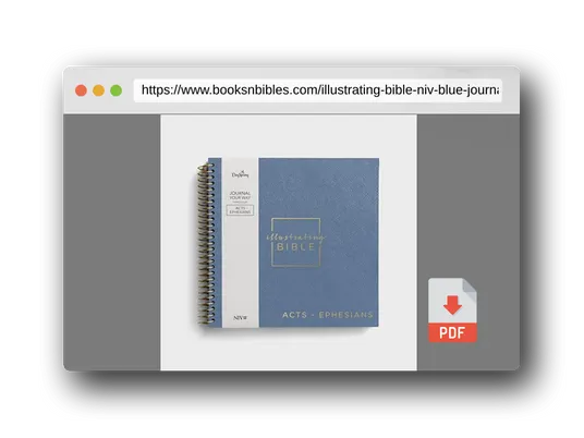 PDF Preview of the book Illustrating Bible NIV Blue: Journal Your Way Through Acts - Ephesians