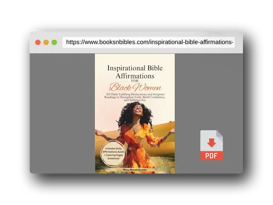 PDF Preview of the book Inspirational Bible Affirmations for Black Women: 365 Daily Uplifting Declarations and Scripture Readings to Strengthen Faith, Build Confidence, and ... Gift Books) (Christian Books For Black Women)