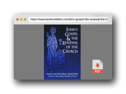 PDF Preview of the book John's Gospel & the Renewal of the Church