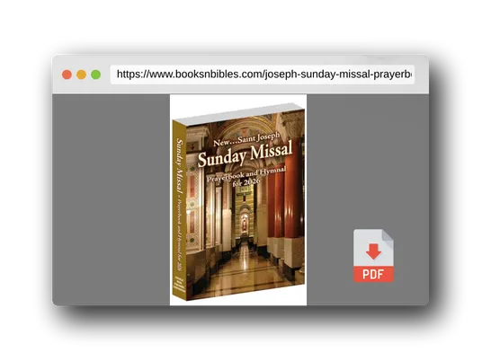 PDF Preview of the book St. Joseph Sunday Missal Prayerbook and Hymnal for 2026 [Paperback] Catholic Book Publishing Corp