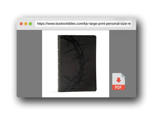 PDF Preview of the book KJV Large Print Personal Size Reference Bible, Charcoal LeatherTouch, KJV Holy Bible, Red Letter, Pure Cambridge Text, Presentation Page, Cross-References, Full-Color Maps, Easy-to-Read Bible MCM Type