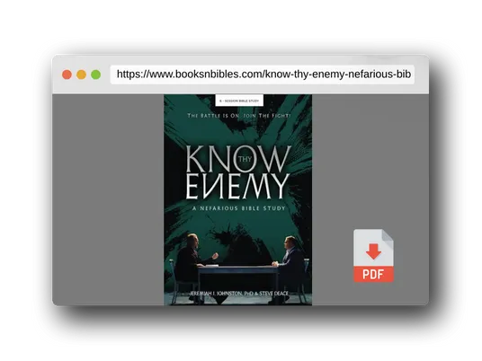 PDF Preview of the book Know Thy Enemy: A Nefarious Bible Study