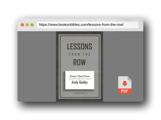 PDF Preview of the book Lessons from the Row