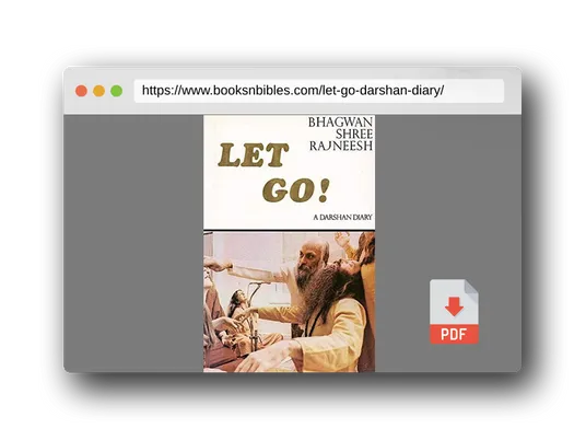 PDF Preview of the book Let Go! A Darshan Diary