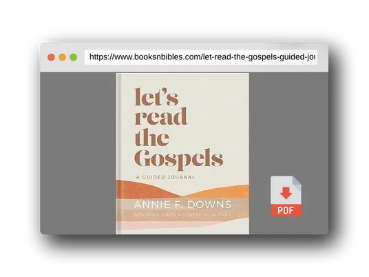 PDF Preview of the book Let's Read the Gospels: A Guided Journal