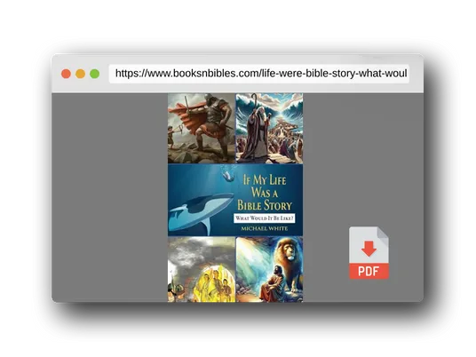 PDF Preview of the book If My Life Were a Bible Story: What Would It Be Like?