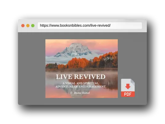 PDF Preview of the book Live Revived
