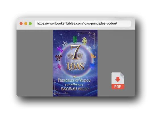 PDF Preview of the book 7 LOAS: or Principles of Vodou