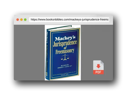 PDF Preview of the book Mackeys Jurisprudence of Freemasonry