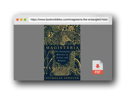 PDF Preview of the book Magisteria: The Entangled Histories of Science & Religion