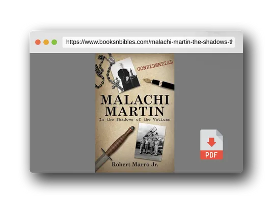 PDF Preview of the book Malachi Martin: In the Shadows of the Vatican