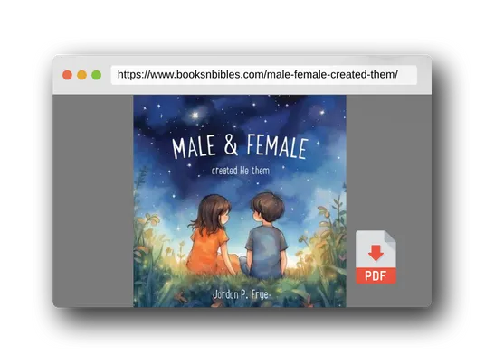 PDF Preview of the book Male & Female Created He Them