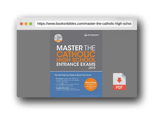 PDF Preview of the book Master the Catholic High School Entrance Exams 2019 (Peterson's Master the Catholic High School Entrance Exams)