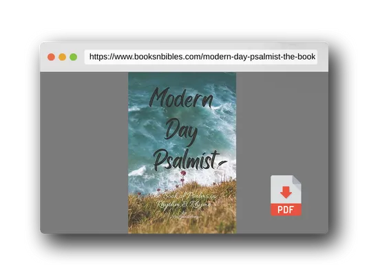 PDF Preview of the book Modern Day Psalmist: The Book of Psalms in Rhythm & Rhyme