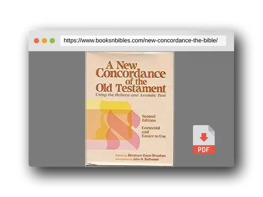 PDF Preview of the book A New Concordance of the Bible