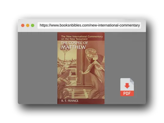 PDF Preview of the book New International Commentary on the New Testament (Set of 18 volumes)